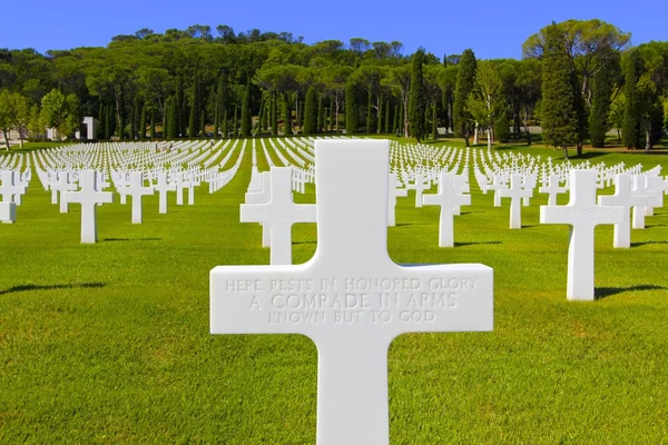 WWII Unknown American Soldier Grave, Italy — Stock Photo, Image