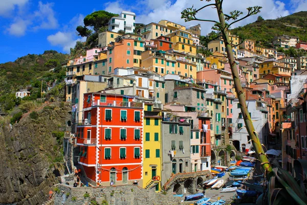 Riomaggiore Seaport, Cinque Terre — Stock Photo, Image