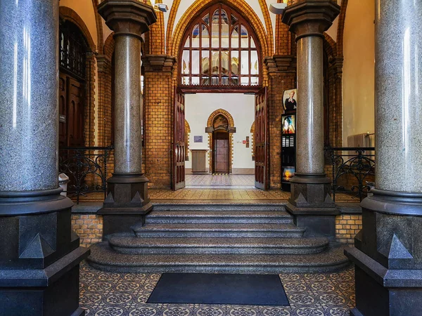 Wroclaw Juillet 2019 Entrée Ancienne Bibliothèque Universitaire — Photo