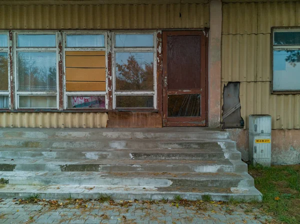 Kedzierzyn Kozle October 2019 Facade Old Closed Shop — Stock Photo, Image