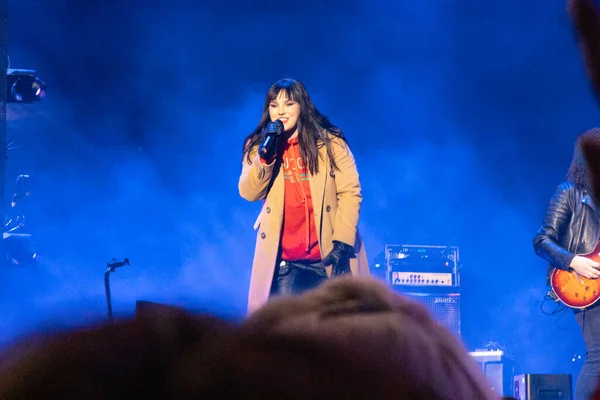 Wroclaw December 2019 Nieuwjaarsconcert Van Ewa Farna — Stockfoto