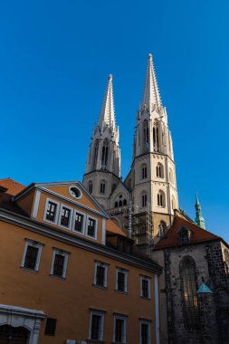 Zgorzelec Gorlitz 27 Ocak 2020 St. Peter ve Paul kilisesinin iki kulesi