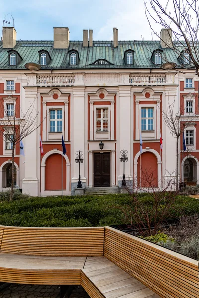 Poznan Polonia Febbraio 2020 Facciata Dell Edificio Del Municipio — Foto Stock