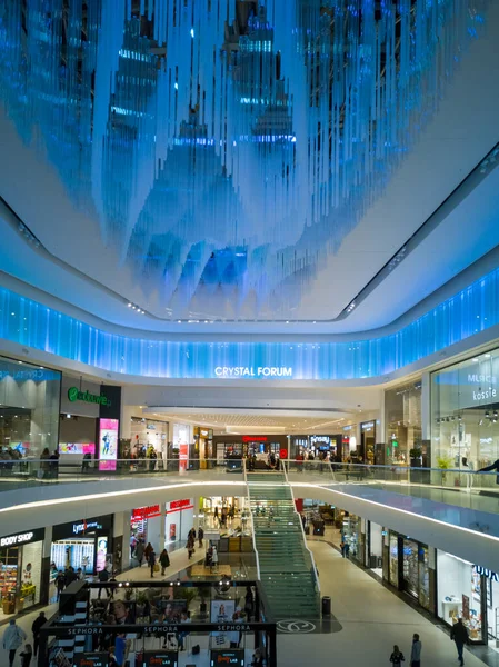 Poznan Polen Februar 2020 Platz Des Kristallforums Einkaufszentrum Posnania — Stockfoto