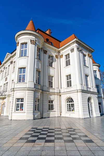 Breslavia Polonia Febbraio 2020 White Cultural Center Zamek Castello Con — Foto Stock