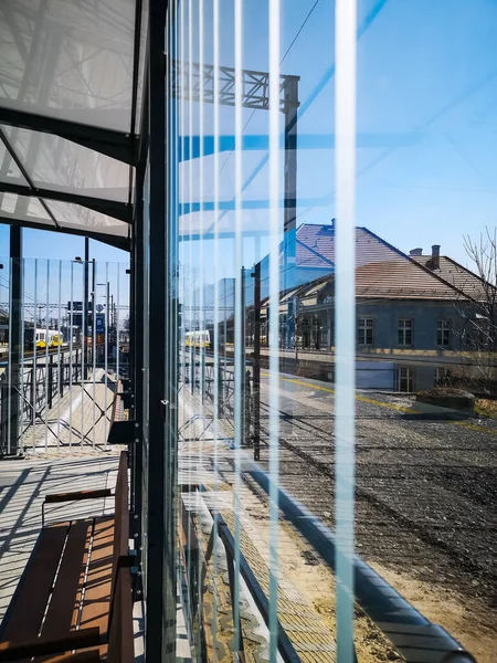 Wroclaw Polônia Março 2020 Nova Plataforma Renovada Principal Estação Ferroviária — Fotografia de Stock