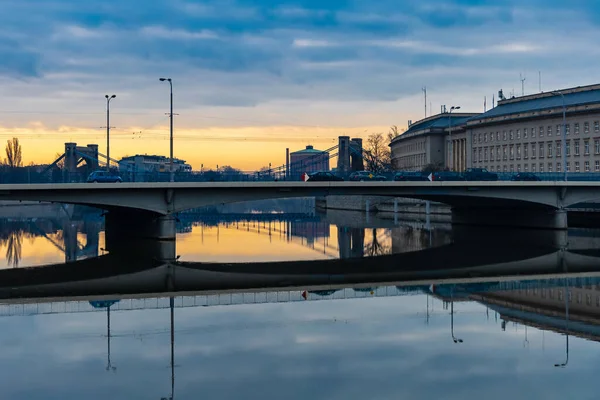 폴란드 2020 오드라 다리와 아름다운 — 스톡 사진