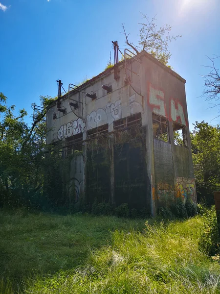 Wroclaw Poland July 2020 Trafostacja Artistic Joanna Rajkowska Construction Water — Stock Photo, Image