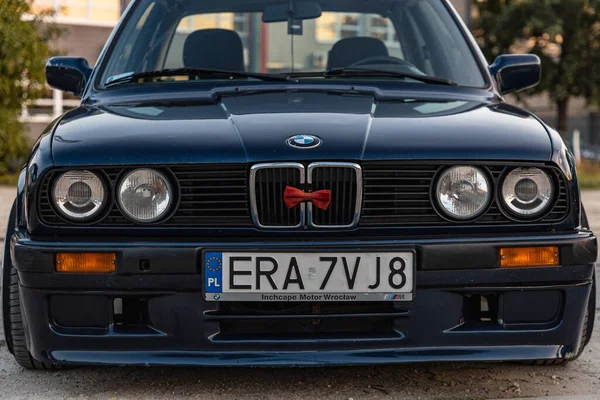 Wroclaw Polônia Setembro 2020 Encontro Fãs Carros Antigos Antiga Estação — Fotografia de Stock