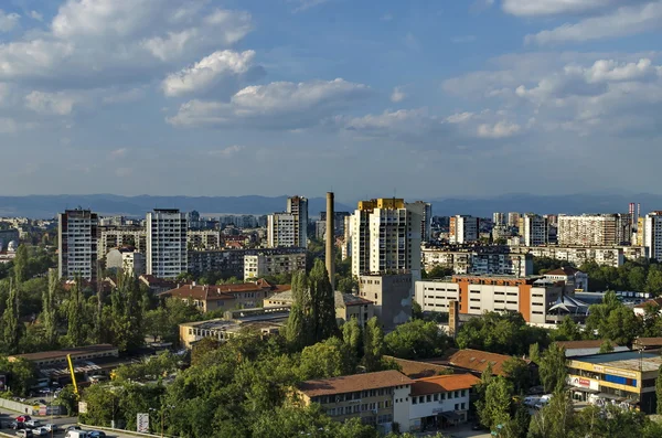 View to part of Sofia city from above — Stock Photo, Image