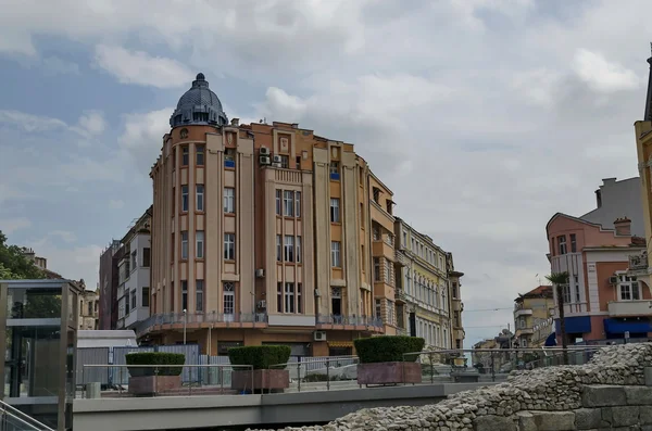 Blick auf das Zentrum der Stadt Plowdiw, Bulgarien — Stockfoto