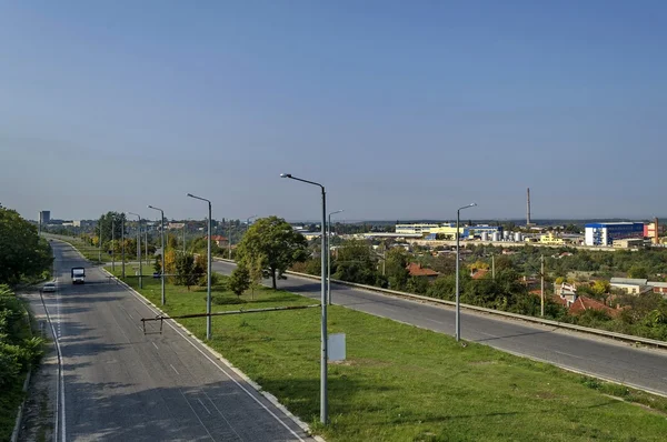 View from above to highway Ruse-Sofia — Stock Photo, Image