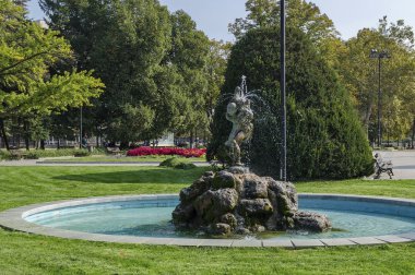 Rusçuk bahçesinde SMAL dekoratif fontain