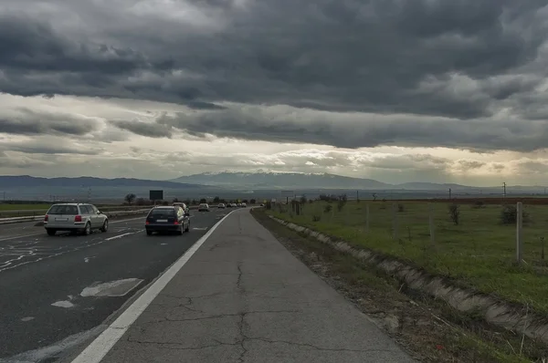 Landscape view to field of Sofia — Stock Photo, Image