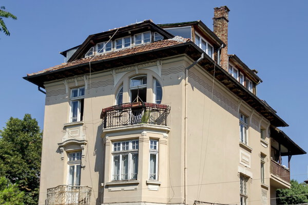Old architecture house in Sofia city, Bulgaria