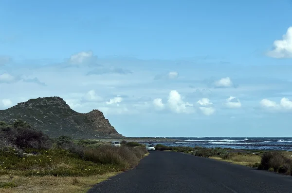 Road and last hill to Cape of Good Hope — Stock Photo, Image