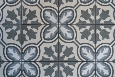 Kaliteli fayans deseni. Döşeme mozaiği. Döşeme duvarı. Arkaplan