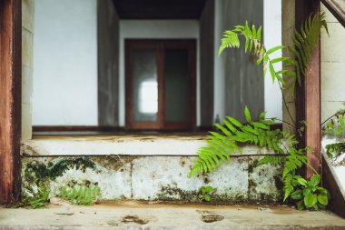 Eski terk edilmiş bir otel Bali