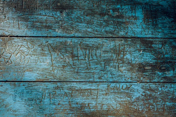 Pared de madera azul vieja. Textura — Foto de Stock