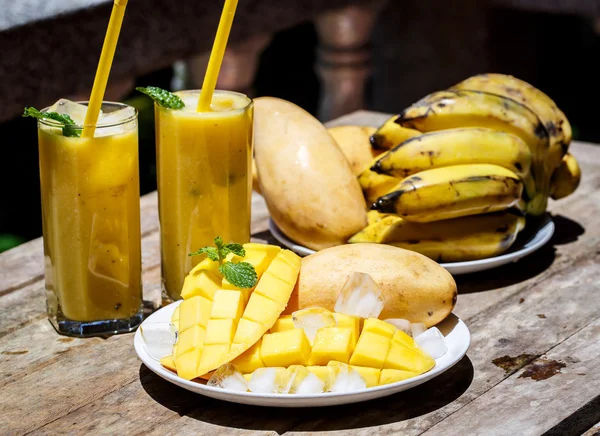 Smoothie mango e banana — Foto Stock