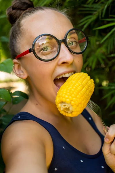 Ботанка с кукурузой — стоковое фото