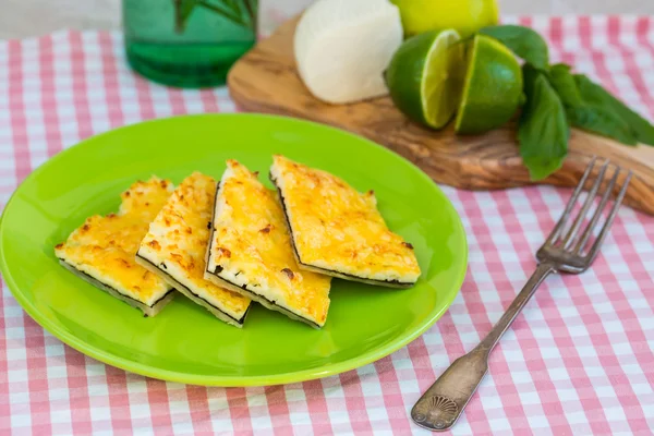 Hot sandwich with cheese — Stock Photo, Image