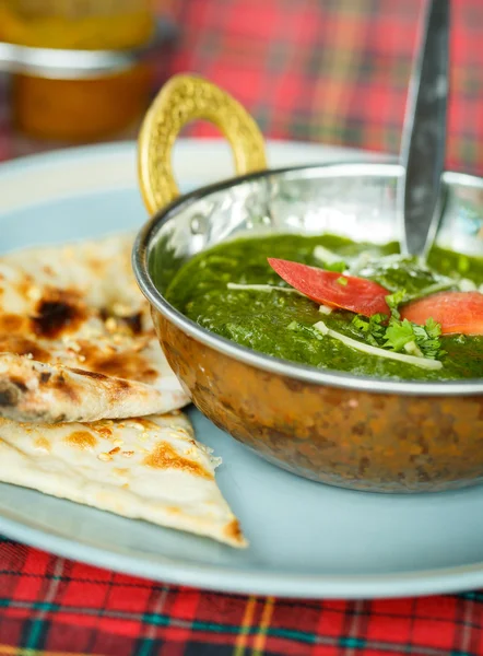 Palak paneer. Indian dishes — Stock Photo, Image