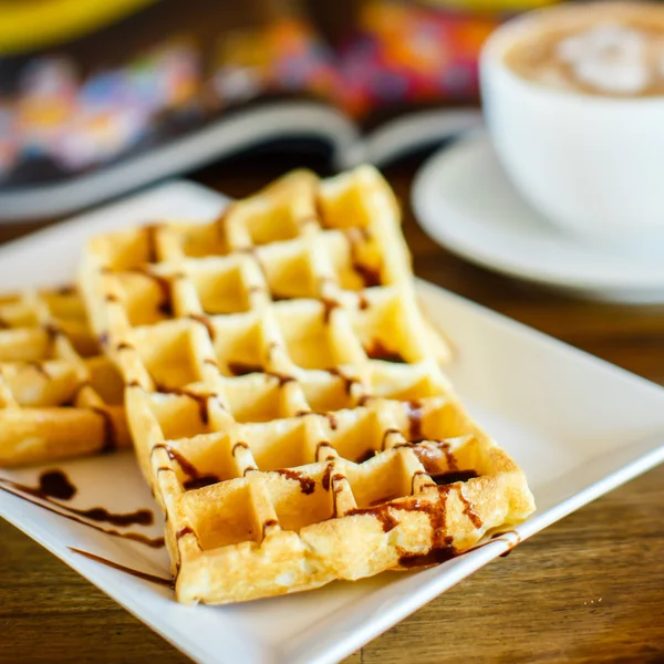 Waffles belgium coffee Stock Photos, Royalty Free Waffles belgium