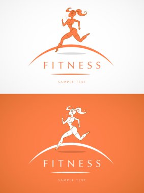 Fitness kız etiketi