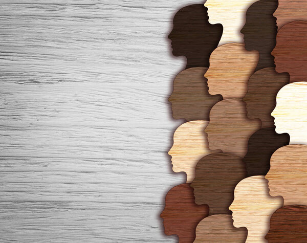 Мультикультурное общество и празднование международной толерантности мультикультурной и африканской, азиатской, американской и кавказской культурной интеграции и гордости как мультикультурной группы