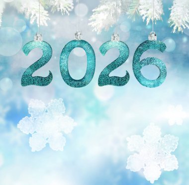 Mutlu yıllar için 2026 Numara - Yeni Yıl Arifesi Kutlaması.