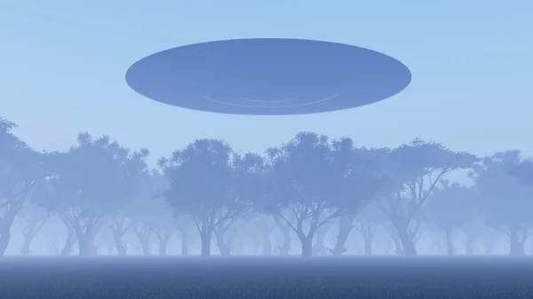 Ufo over nature — Stock Photo, Image