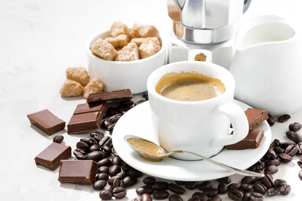 Koffiepauze, concept foto, close-up — Stockfoto