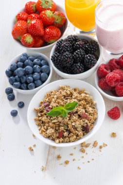 lezzetli ve sağlıklı kahvaltı çilek ile