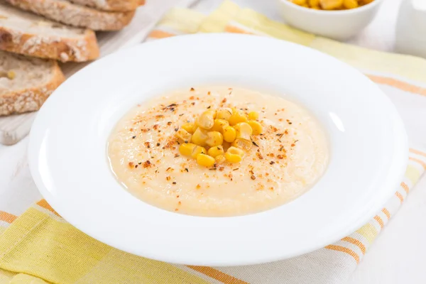 Delicious corn soup — Stock Photo, Image