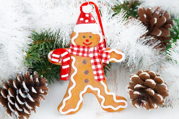 Christmas gingerbread man — Stock Photo, Image