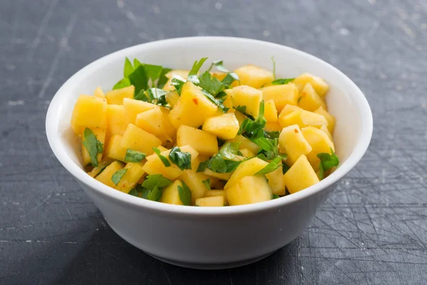Salsa with mango, coriander and curry paste — Stock Photo, Image