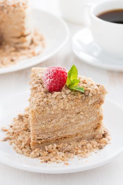 Çocuk oyuncağı muhallebi ve ahududu bir plaka üzerinde