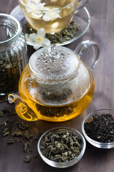Herbata zielona z jasmin — Zdjęcie stockowe