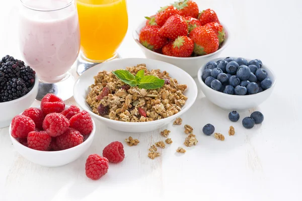 Delicious and healthy breakfast — Stock Photo, Image