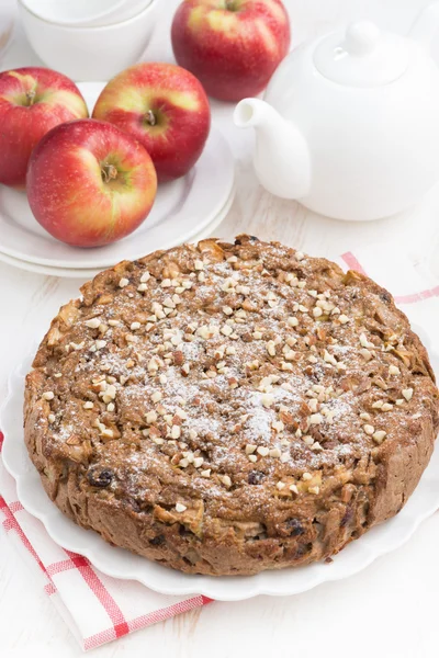 Pastel de manzana casero, vertical — Foto de Stock