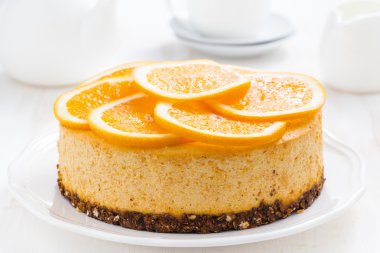 Tüm turuncu cheesecake
