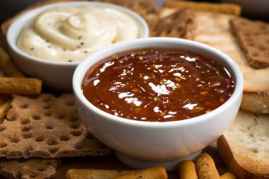 ekmek aperatifler ve soslar