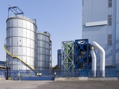 modern bir fabrika görünümünü 