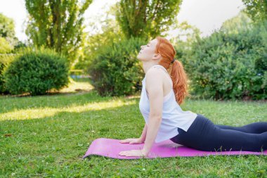 Woman getting ready for a intensive workout and yoga class