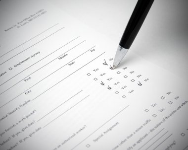 kalem ile başvuru formu