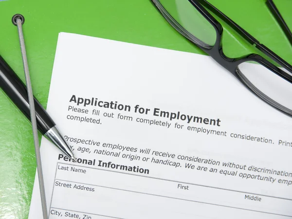 Application for employment — Stock Photo, Image