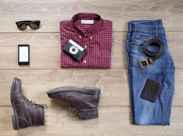 Essencial homens casuais roupas — Fotografia de Stock