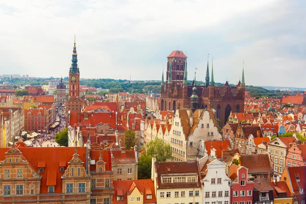 Kleurrijk Cityscape van Gdansk in Polen — Stockfoto