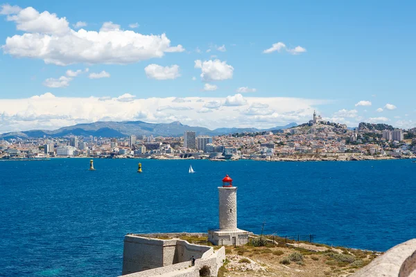 Vista sobre Marsella desde Chateau dIf, Francia — Foto de Stock